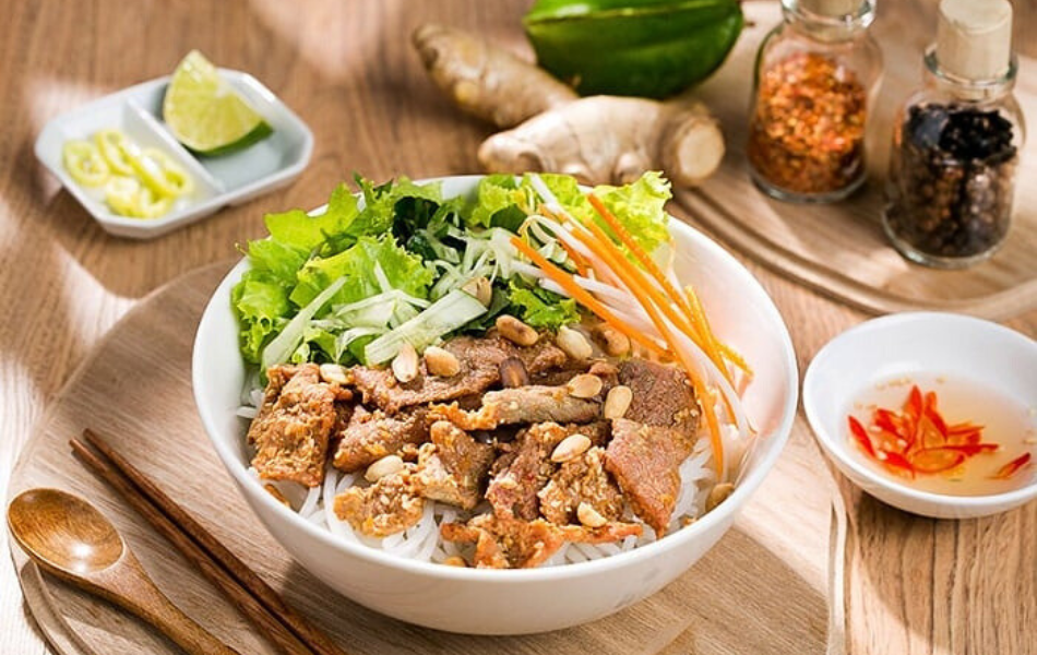 Grilled Pork With vermicelli