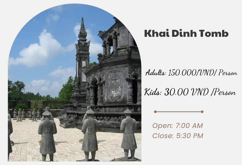 Ticket price list for 2024 to visit Hue, Vietnam.
