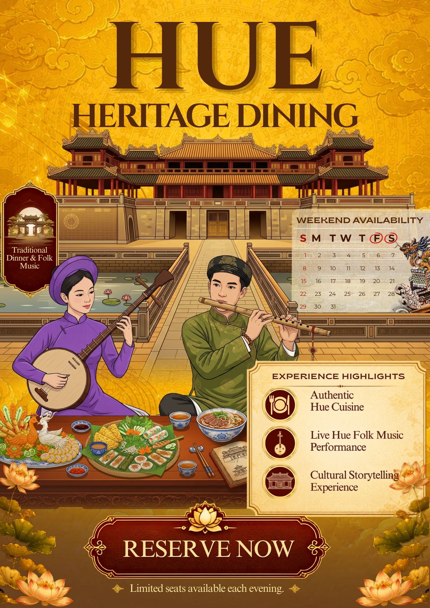 Hue heritage dining